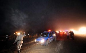 Polatlı'da askeri helikopter düştü