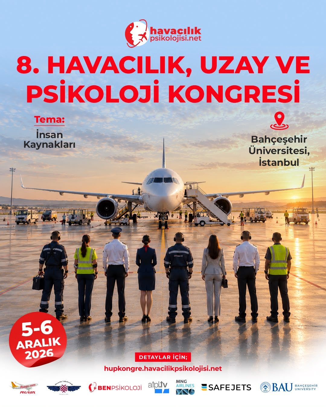 8. Havacılık, Uzay ve Psikoloji Kongresi Kayıtları Açıldı
